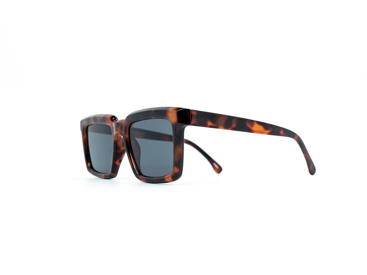 KAREN WALKER Sunglasses Deep Worship Square Black Tortoiseshell Brown Lens Karen Walker Northern Lights 22 B Tortoise, Yellow  main image 2