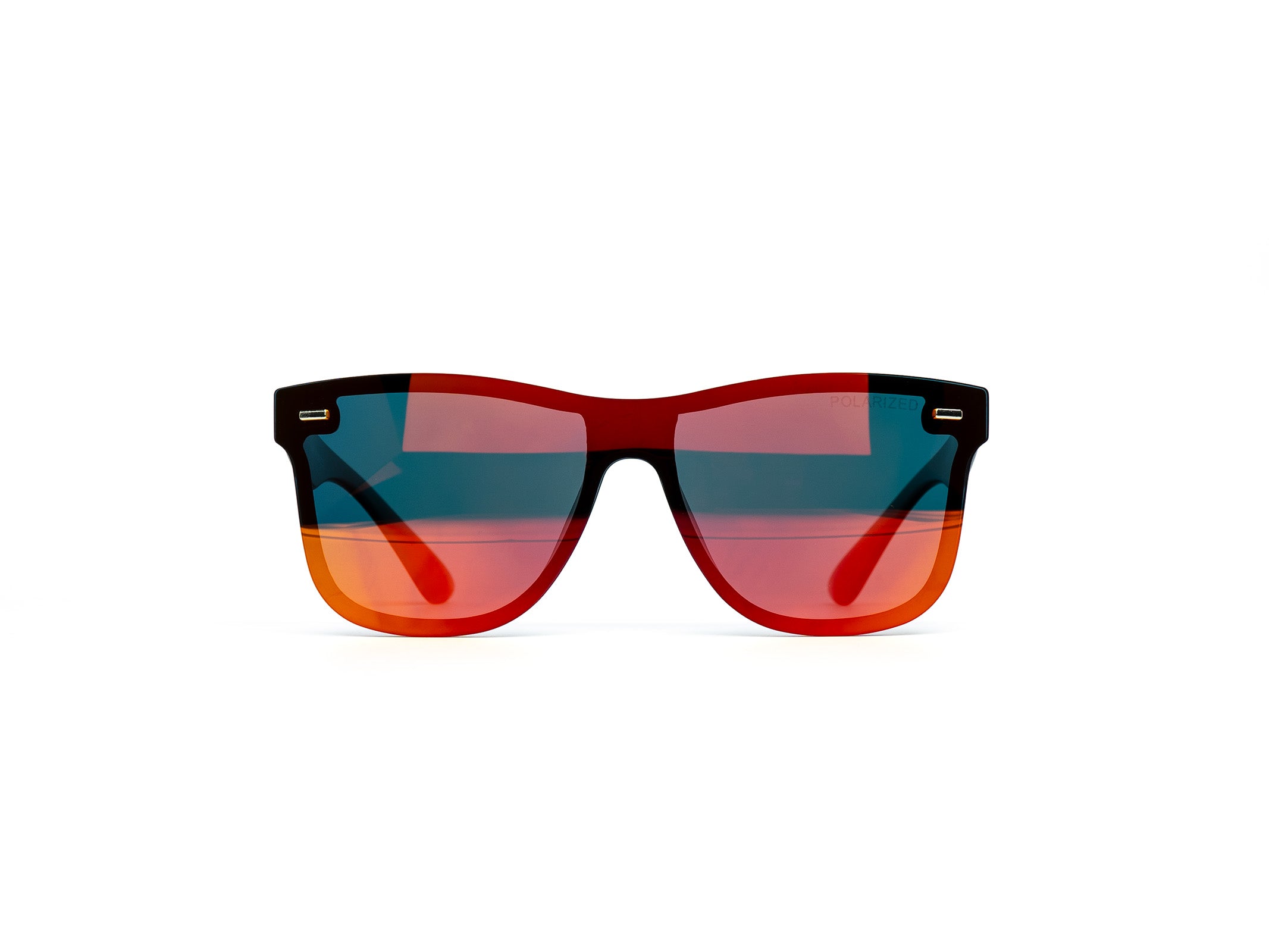 Roshi V2 - Polarized Rimless Mirror Sunglasses Fire Mirror